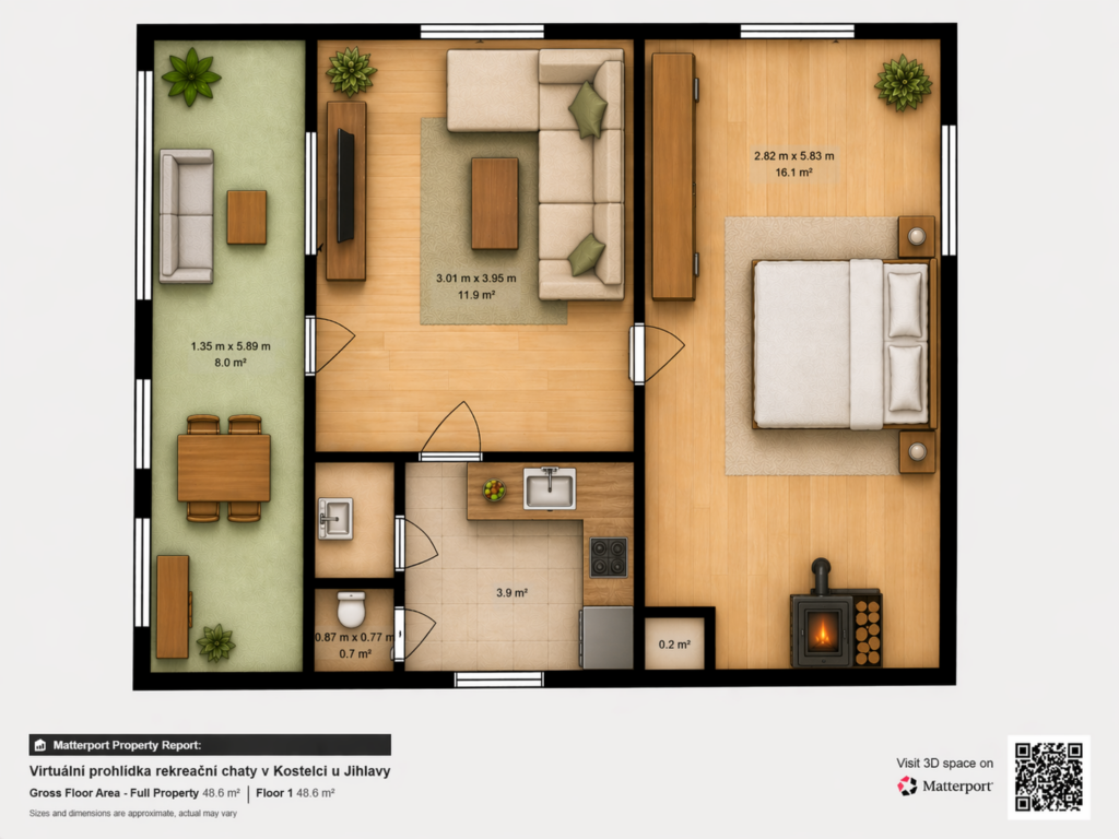 Prodej chaty chalupy 45 m2 Kostelec – cast obce Kostelec u Jihlavy kraj Vysocina Reality Vencovsky