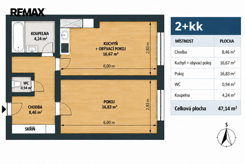 Prodej bytu 2+kk 47 m², Žďár nad Sázavou 18 3575246